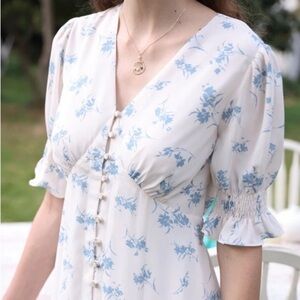 Simple Retro Kora Floral Maxi Dress NWT Brand New